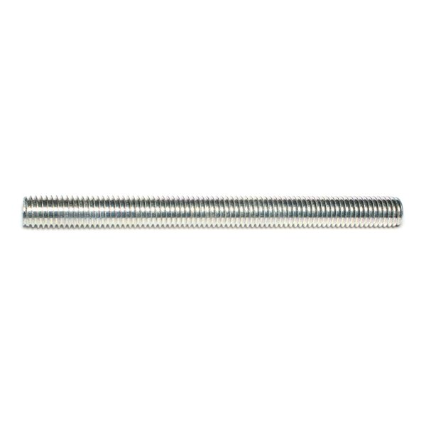 Midwest Fastener Fully Threaded Rod, 1/2"-13, Grade 2, Zinc Plated Finish, 4 PK 76966